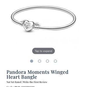 Authentic Pandora angel wings bangle bracelet New